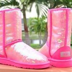 UGG Pink Short Sequin  Boots Photo 0