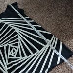 BCBG Maxazria black & white abstract midi dress size Small Photo 13