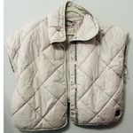 Free People NEW  Chill Out Packable Puffer Poncho Scarf Jacket in Ivory One Size Photo 3