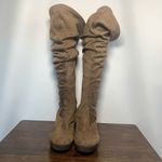 Breckelle's Faux Suede Leather Zip Closure Block Heeled Boots Size Brown 8M Photo 7