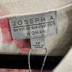 Joseph A NWT $78 . Red and Green Floral Sweater Blouse Top Women’s size 1X “Jane” Photo 5