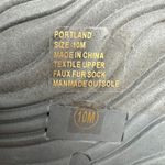 BEACH by Matisse Portland Clogs Mules Size 10 Gray Felt Faux Fur Lined NEW Photo 2