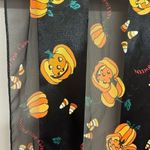 Halloween Black and Orange Pumpkins Jack O’ Lanterns, Candy Corn Polyester Scarf Photo 9