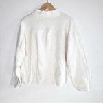 Madewell funnel neck drop shoulder top antique cream Photo 6