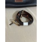 Dooney & Bourke Blue Pebble Leather Tassel Tote Crossbody Handbag Photo 5