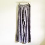 Angie Navy Striped Wide Leg Beach Pants Photo 4