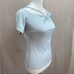 Reiss Cierra Women's Off-Shoulder Camisole Top Mint Green Size S Short Sleeve Photo 5