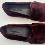 Vince  Blair Velvet Slip On Shoes Size 5 Burgundy Oxblood Photo 3