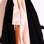 Kate Spade  Pink Black Two Tone Colorblock Accordion Pleated Crepe Midi Skirt 2 Photo 2