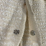 Amina Rubinacci Napoli Cream Textured Knit Cardigan Jacket Sweater 44 Made Italy Size 8 Photo 8