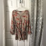 Anthropologie sanctuary Floral Print paisley boho Women romper sz L pockets belt Photo 2