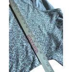 American Eagle  V-Neck Tunic Top Tan Leopard Print Soft Knit Long Sleeve READ Photo 3