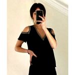 Maje  Lisea Cold-Shoulder Crepe Top 100% Viscose Black S Photo 1