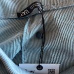 ZARA NWT  RIBBED HIGH WAISTED WIDE LEG PANT SMALL Photo 8