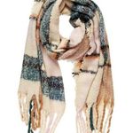 Steve Madden Blanket Scarf Plaid with Fringe Detail Cozy Warm Winter Multicolor Photo 0