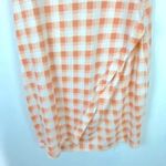 Stitch Fix NWT 41 Hawthorn Brigitte Knit Dress Peach Gingham Size Small S NEW Photo 2