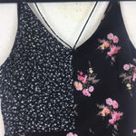 Topshop  Mixed Floral Print Strappy Side Slit Midi Dress Size 4 Photo 5