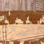 7 For All Mankind Jeans Womens Sz 26 Yellow Mustard Chevron Skinny Legs Pants Photo 1