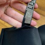 Luvlette Black Rhinestone Strap Padded Underwire Bra Size 38DD Underwire Lined Photo 1