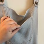 ZARA  Ribbed Skirt Overall Dress Pockets Womens Medium Academic Photo 4