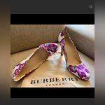 Burberry - Was $100 now $60 floral purple 4 inch heel leather sole 40.5 or… Photo 15