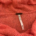 Free People  Sweater Women’s XS Coral Orange Cowl Neck‎ Photo 1