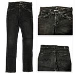 7 For All Mankind  acid wash Roxanne ankle zip skinny jeans 25W Photo 7