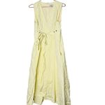 3.1 Phillip Lim Yellow Bright Sleeveless Poplin V-Neck Tie Waist Midi Dress 10 Photo 2