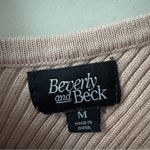 PacSun Beverley and Beck Ribbed V-Neck Sweater Top Cropped Long Sleeve Autumn M Photo 5