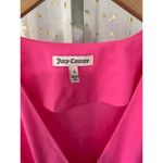 Juicy Couture Hot Pink V-neck Plunge Empire Side Pockets Highlighter Dress 4 Photo 3