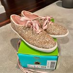 Kate Spade Keds x Glitter Sneakers with Pink Ribbon Photo 0