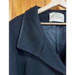 Fleurette Loro Piana Black Wool Coat Italy Tailored Jacket Size 14 Photo 1