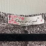 Chris & Carol Vintage Y2K  Metallic Striped Sweater 3/4 Sleeves with Buttons M Photo 8