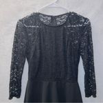 City Vibe Black 3/4 Sleeve Lace Mini Fit & Flare Dress size 1 Photo 3