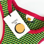 NWT Tropic Of C Crop Womens Rasta Stripe Knit Top Ribbed Racerback Cropped Tank Green Size XS Photo 1