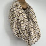 NWT Cozy Maker Infinity Circle Loop Scarf Plaid Fall Colors Tweed Cabin Vacation Photo 1