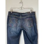 COOGI  Blue Medium Wash Distressed Rhinestone‎ Accent Straight Leg Jeans 11/12 Photo 5