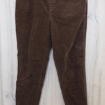 Talbots  Womens Corduroy Pull On Jegging Pants Size 10 Brown Stretch Cozy Retro Photo 0