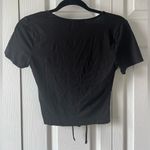 Forever 21 Black  front cinch top Photo 2