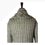 NorthStyle Sweater Women Small Tan Wool Blend Knit Shawl Collar Long Cardigan Photo 2