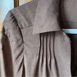 Nanette Lepore  Fluted Sleeve Shimmer Brown Button Down Blouse Photo 5