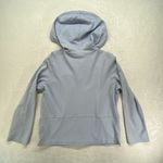 J. Jill hoodie Shirt Women's SP stretch petite modal blend blue snap closure Size undefined Photo 7