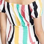 NEW Caroline Constas Calla Mini Dress Multi Color Stripes Size Small Pink Photo 1