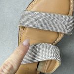 Francesca's Francesca’s Georgia Rhinestone Women's Sandals Slip On Slides 8 Flip Flops Photo 5