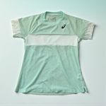 ASICS  Women’s Mint Green Jersey Short Sleeve Top Size Large Photo 0