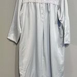 Oscar de la Renta  Pink Label Med‎ Pale Blue Nightgown Demure Early 2000s Granny Photo 0