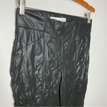 BKE  black faux leather leggings pants women’s size medium punk motorcycle party Photo 1