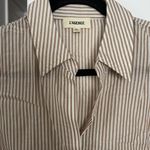 L'Agence  Laurent Metallic Button Up Blouse-XS Photo 3