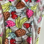 Zuliana Size Small Cherry 🍒 Fruit 🍎 Hi Waist Bikini Bottom. White Photo 1