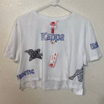 Kappa  Womens Graphic Tee Cropped Tshirt Size Medium NWT Streetwear Photo 0